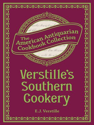 cover image of Verstille's Southern Cookery